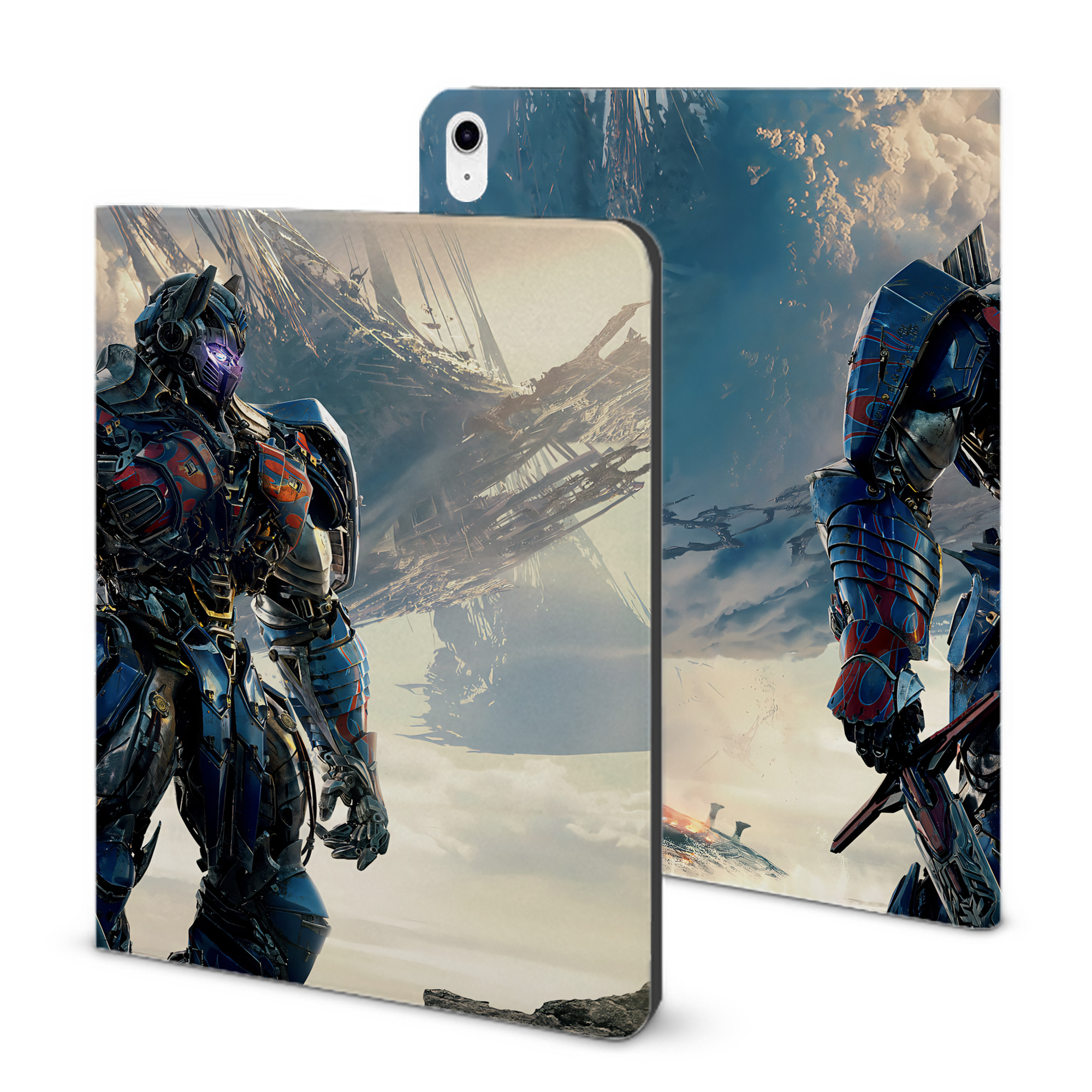 （画像用） Transformers トランスフォーマー IPad ケース ブック型 PUレザー TPU 耐衝撃 軽量 薄型 ペン収納なし 全面保護 IPad 各モデル対応